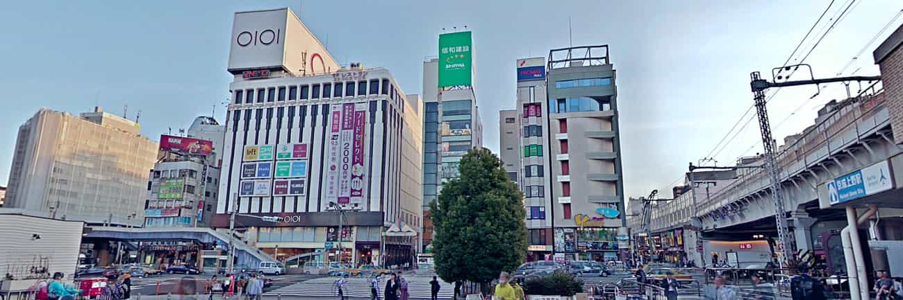 上野のオフィス街