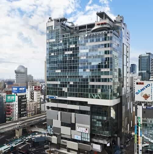 渋谷のレンタルオフィス「ビジネスエアポート渋谷フクラス」の外観