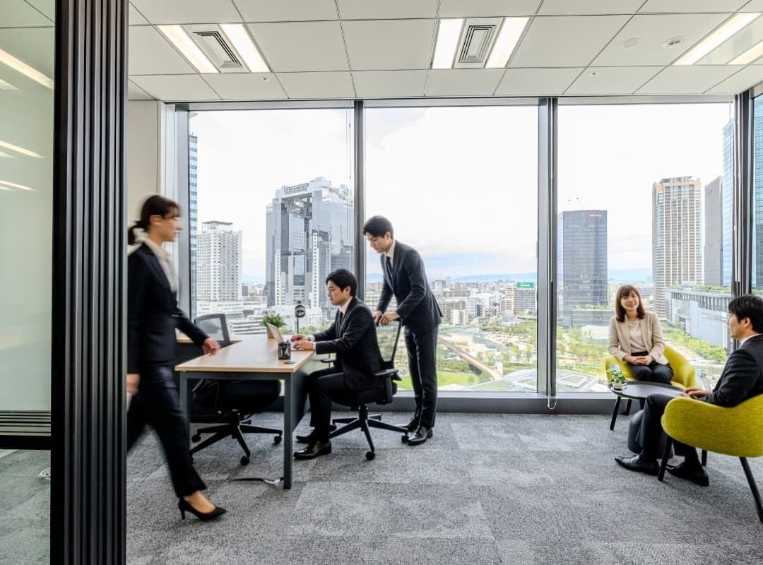 大阪市北区梅田のレンタルオフィス「コンパスオフィス イノゲート大阪」の個室
