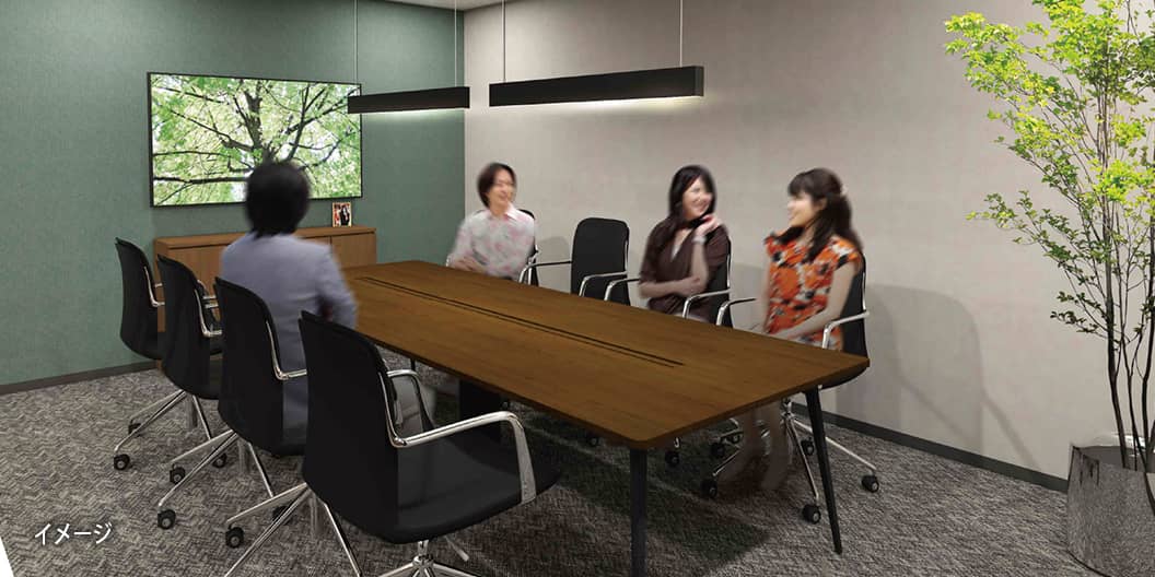 大阪・淀屋橋のレンタルオフィス「リージャス淀屋橋」の会議室