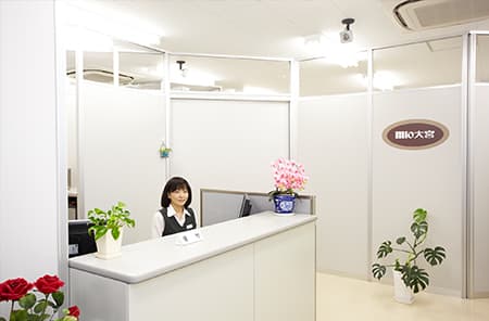 大宮のレンタルオフィス「Mio大宮」の受付