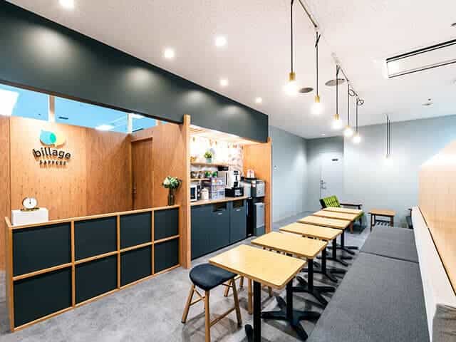 札幌・大通公園のレンタルオフィス「billage SAPPORO ばらと北一条ビル」のコワーキングスペース