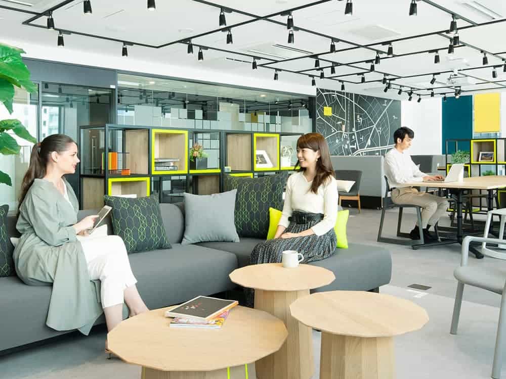 渋谷のレンタルオフィス「クロスオフィス渋谷」のコワーキングスペース