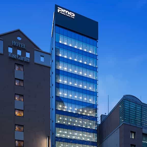 新宿のレンタルオフィス「H1O西新宿」の外観