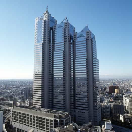 新宿のレンタルオフィス「リージャス新宿パークタワー」の外観