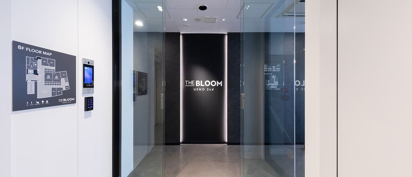 THE BLOOM UENO 2nd（ザ ブルーム 上野 2nd）のエントランス